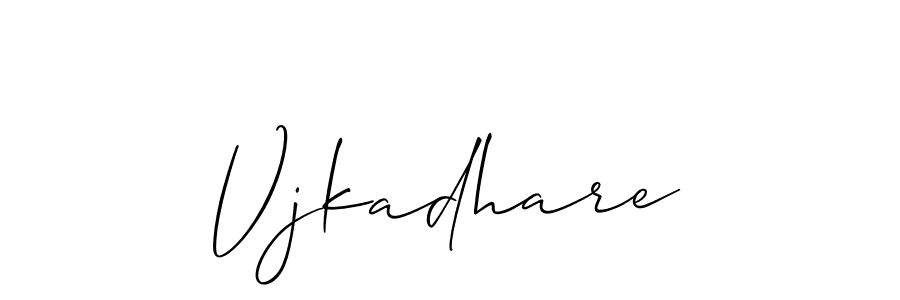 Make a beautiful signature design for name Vjkadhare. Use this online signature maker to create a handwritten signature for free. Vjkadhare signature style 2 images and pictures png