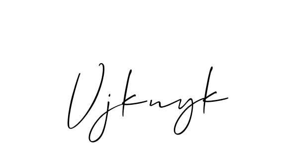 Best and Professional Signature Style for Vjknyk. Allison_Script Best Signature Style Collection. Vjknyk signature style 2 images and pictures png