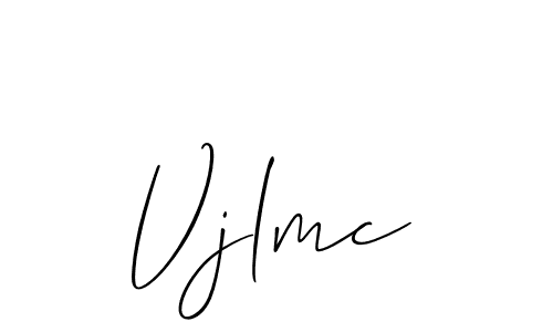 Design your own signature with our free online signature maker. With this signature software, you can create a handwritten (Allison_Script) signature for name Vjlmc. Vjlmc signature style 2 images and pictures png