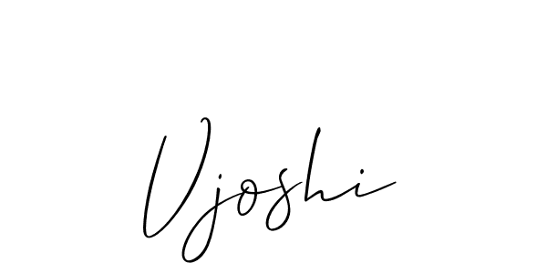 Make a beautiful signature design for name Vjoshi. Use this online signature maker to create a handwritten signature for free. Vjoshi signature style 2 images and pictures png