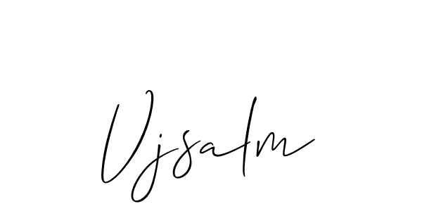 Vjsalm stylish signature style. Best Handwritten Sign (Allison_Script) for my name. Handwritten Signature Collection Ideas for my name Vjsalm. Vjsalm signature style 2 images and pictures png