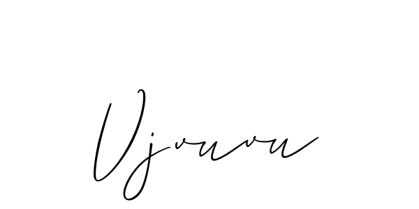 How to make Vjvuvu signature? Allison_Script is a professional autograph style. Create handwritten signature for Vjvuvu name. Vjvuvu signature style 2 images and pictures png