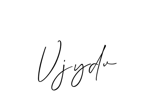 How to make Vjydv signature? Allison_Script is a professional autograph style. Create handwritten signature for Vjydv name. Vjydv signature style 2 images and pictures png