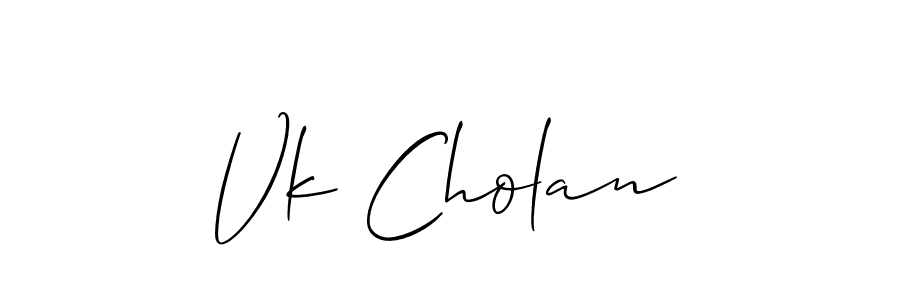 Here are the top 10 professional signature styles for the name Vk Cholan. These are the best autograph styles you can use for your name. Vk Cholan signature style 2 images and pictures png