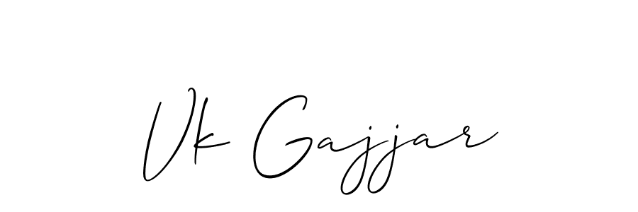 Best and Professional Signature Style for Vk Gajjar. Allison_Script Best Signature Style Collection. Vk Gajjar signature style 2 images and pictures png