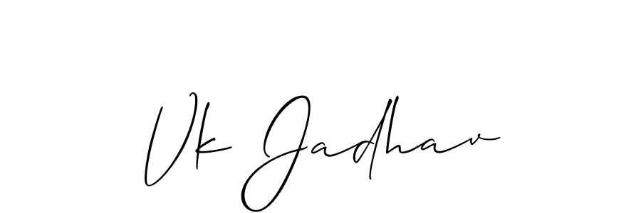 Check out images of Autograph of Vk Jadhav name. Actor Vk Jadhav Signature Style. Allison_Script is a professional sign style online. Vk Jadhav signature style 2 images and pictures png