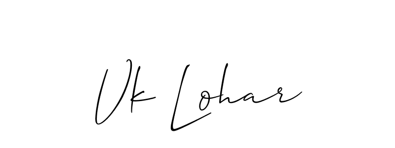 You can use this online signature creator to create a handwritten signature for the name Vk Lohar. This is the best online autograph maker. Vk Lohar signature style 2 images and pictures png