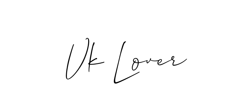This is the best signature style for the Vk Lover name. Also you like these signature font (Allison_Script). Mix name signature. Vk Lover signature style 2 images and pictures png