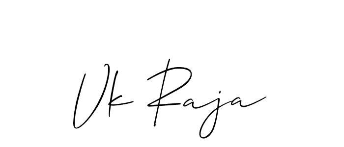 Similarly Allison_Script is the best handwritten signature design. Signature creator online .You can use it as an online autograph creator for name Vk Raja. Vk Raja signature style 2 images and pictures png