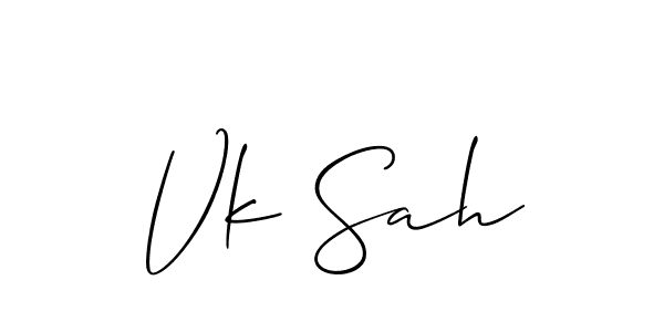 Make a beautiful signature design for name Vk Sah. Use this online signature maker to create a handwritten signature for free. Vk Sah signature style 2 images and pictures png