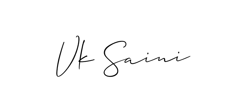 Best and Professional Signature Style for Vk Saini. Allison_Script Best Signature Style Collection. Vk Saini signature style 2 images and pictures png