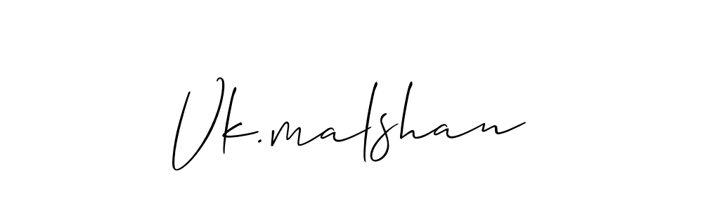 Make a beautiful signature design for name Vk.malshan. Use this online signature maker to create a handwritten signature for free. Vk.malshan signature style 2 images and pictures png