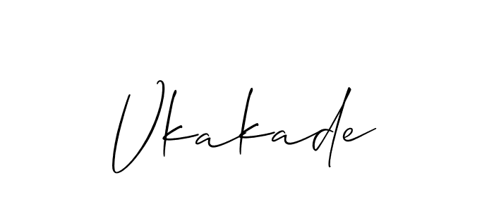 You should practise on your own different ways (Allison_Script) to write your name (Vkakade) in signature. don't let someone else do it for you. Vkakade signature style 2 images and pictures png