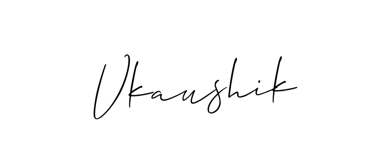 You can use this online signature creator to create a handwritten signature for the name Vkaushik. This is the best online autograph maker. Vkaushik signature style 2 images and pictures png