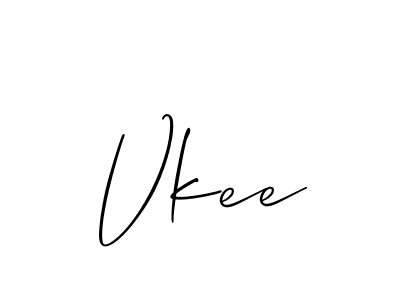 How to Draw Vkee signature style? Allison_Script is a latest design signature styles for name Vkee. Vkee signature style 2 images and pictures png