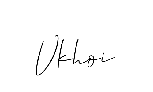 Vkhoi stylish signature style. Best Handwritten Sign (Allison_Script) for my name. Handwritten Signature Collection Ideas for my name Vkhoi. Vkhoi signature style 2 images and pictures png