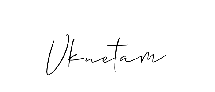 You should practise on your own different ways (Allison_Script) to write your name (Vknetam) in signature. don't let someone else do it for you. Vknetam signature style 2 images and pictures png