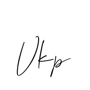 if you are searching for the best signature style for your name Vkp. so please give up your signature search. here we have designed multiple signature styles  using Allison_Script. Vkp signature style 2 images and pictures png