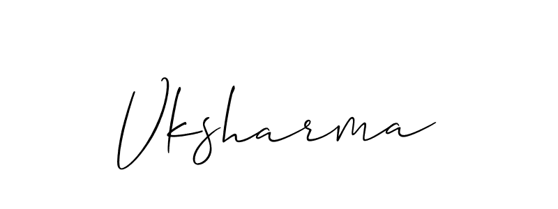 How to make Vksharma name signature. Use Allison_Script style for creating short signs online. This is the latest handwritten sign. Vksharma signature style 2 images and pictures png