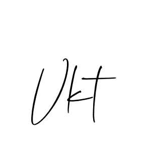 Create a beautiful signature design for name Vkt. With this signature (Allison_Script) fonts, you can make a handwritten signature for free. Vkt signature style 2 images and pictures png