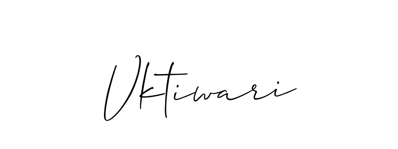 Allison_Script is a professional signature style that is perfect for those who want to add a touch of class to their signature. It is also a great choice for those who want to make their signature more unique. Get Vktiwari name to fancy signature for free. Vktiwari signature style 2 images and pictures png