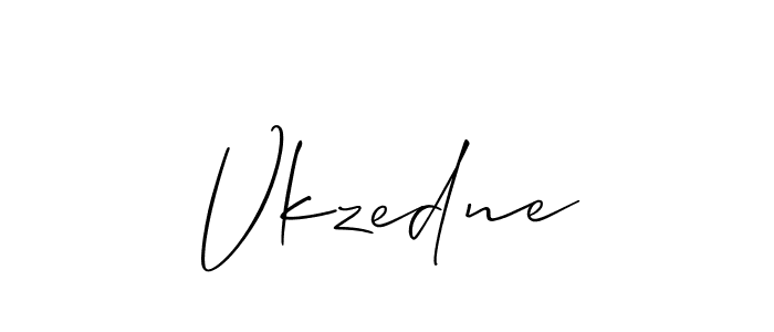 Once you've used our free online signature maker to create your best signature Allison_Script style, it's time to enjoy all of the benefits that Vkzedne name signing documents. Vkzedne signature style 2 images and pictures png