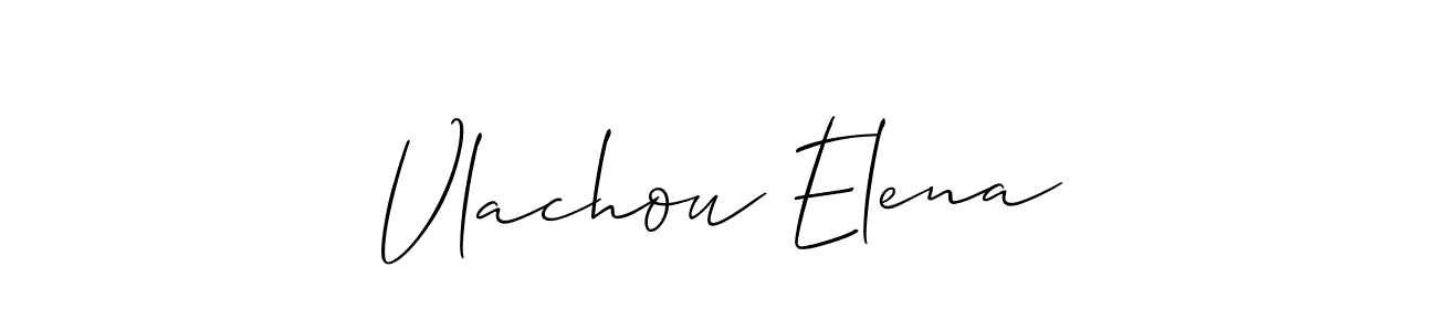 Create a beautiful signature design for name Vlachou Elena. With this signature (Allison_Script) fonts, you can make a handwritten signature for free. Vlachou Elena signature style 2 images and pictures png