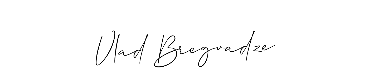 The best way (Allison_Script) to make a short signature is to pick only two or three words in your name. The name Vlad Bregvadze include a total of six letters. For converting this name. Vlad Bregvadze signature style 2 images and pictures png