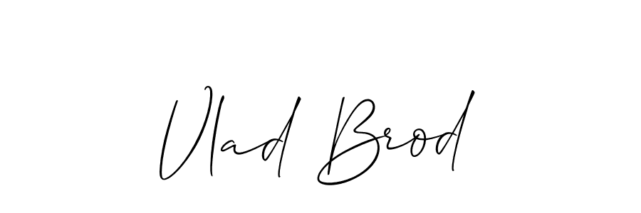 Best and Professional Signature Style for Vlad Brod. Allison_Script Best Signature Style Collection. Vlad Brod signature style 2 images and pictures png