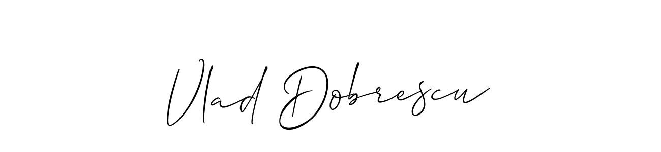 if you are searching for the best signature style for your name Vlad Dobrescu. so please give up your signature search. here we have designed multiple signature styles  using Allison_Script. Vlad Dobrescu signature style 2 images and pictures png