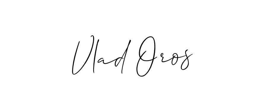 The best way (Allison_Script) to make a short signature is to pick only two or three words in your name. The name Vlad Oros include a total of six letters. For converting this name. Vlad Oros signature style 2 images and pictures png