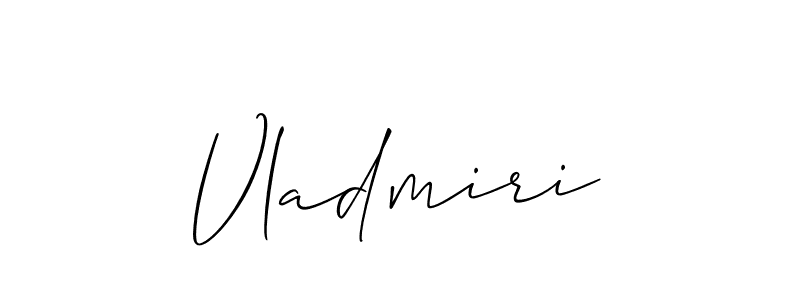 The best way (Allison_Script) to make a short signature is to pick only two or three words in your name. The name Vladmiri include a total of six letters. For converting this name. Vladmiri signature style 2 images and pictures png