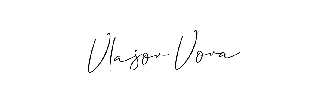 Use a signature maker to create a handwritten signature online. With this signature software, you can design (Allison_Script) your own signature for name Vlasov Vova. Vlasov Vova signature style 2 images and pictures png