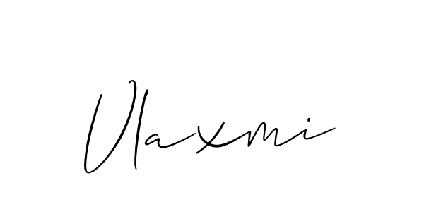 Make a beautiful signature design for name Vlaxmi. With this signature (Allison_Script) style, you can create a handwritten signature for free. Vlaxmi signature style 2 images and pictures png