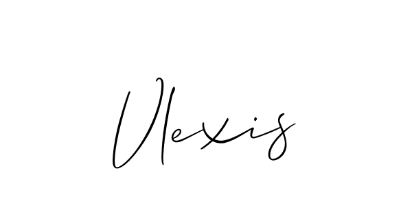 It looks lik you need a new signature style for name Vlexis. Design unique handwritten (Allison_Script) signature with our free signature maker in just a few clicks. Vlexis signature style 2 images and pictures png