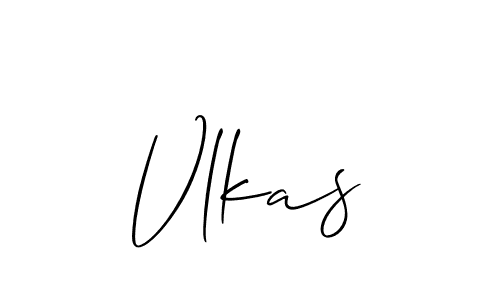 Use a signature maker to create a handwritten signature online. With this signature software, you can design (Allison_Script) your own signature for name Vlkas. Vlkas signature style 2 images and pictures png