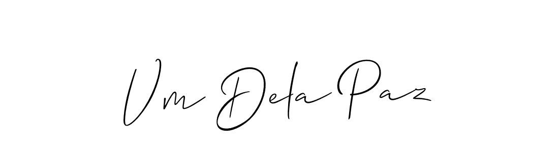 Make a beautiful signature design for name Vm Dela Paz. Use this online signature maker to create a handwritten signature for free. Vm Dela Paz signature style 2 images and pictures png