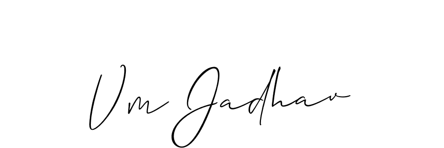 Here are the top 10 professional signature styles for the name Vm Jadhav. These are the best autograph styles you can use for your name. Vm Jadhav signature style 2 images and pictures png