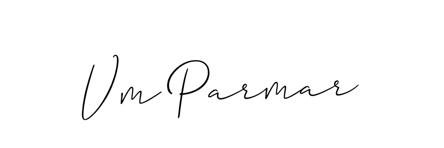 How to make Vm Parmar name signature. Use Allison_Script style for creating short signs online. This is the latest handwritten sign. Vm Parmar signature style 2 images and pictures png