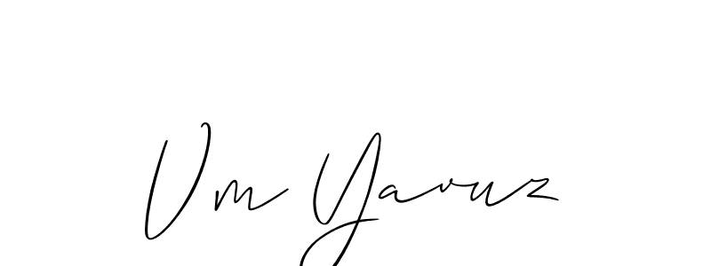 You can use this online signature creator to create a handwritten signature for the name Vm Yavuz. This is the best online autograph maker. Vm Yavuz signature style 2 images and pictures png