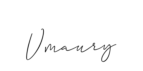 Design your own signature with our free online signature maker. With this signature software, you can create a handwritten (Allison_Script) signature for name Vmaury. Vmaury signature style 2 images and pictures png