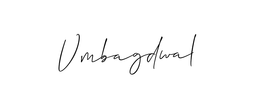 How to Draw Vmbagdwal signature style? Allison_Script is a latest design signature styles for name Vmbagdwal. Vmbagdwal signature style 2 images and pictures png