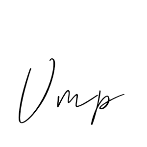 The best way (Allison_Script) to make a short signature is to pick only two or three words in your name. The name Vmp include a total of six letters. For converting this name. Vmp signature style 2 images and pictures png