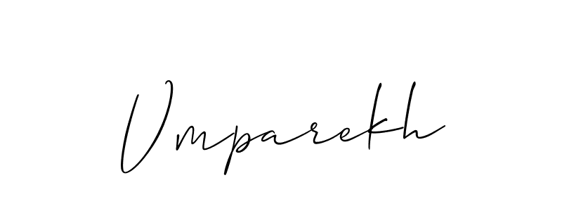 It looks lik you need a new signature style for name Vmparekh. Design unique handwritten (Allison_Script) signature with our free signature maker in just a few clicks. Vmparekh signature style 2 images and pictures png