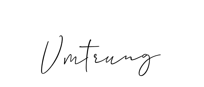 How to make Vmtrung name signature. Use Allison_Script style for creating short signs online. This is the latest handwritten sign. Vmtrung signature style 2 images and pictures png