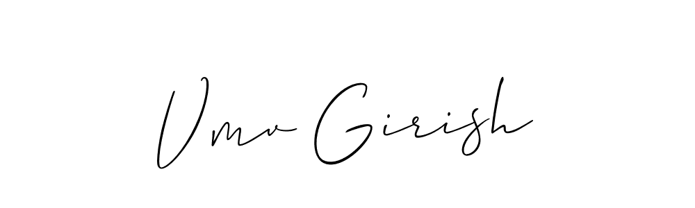 Create a beautiful signature design for name Vmv Girish. With this signature (Allison_Script) fonts, you can make a handwritten signature for free. Vmv Girish signature style 2 images and pictures png