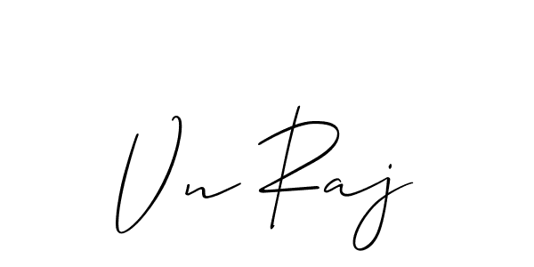 How to make Vn Raj signature? Allison_Script is a professional autograph style. Create handwritten signature for Vn Raj name. Vn Raj signature style 2 images and pictures png