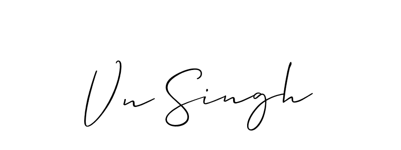 Best and Professional Signature Style for Vn Singh. Allison_Script Best Signature Style Collection. Vn Singh signature style 2 images and pictures png