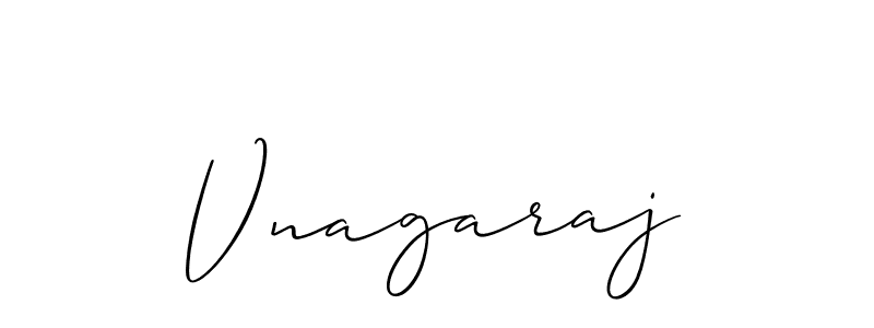 Create a beautiful signature design for name Vnagaraj. With this signature (Allison_Script) fonts, you can make a handwritten signature for free. Vnagaraj signature style 2 images and pictures png