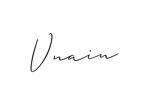 Vnain stylish signature style. Best Handwritten Sign (Allison_Script) for my name. Handwritten Signature Collection Ideas for my name Vnain. Vnain signature style 2 images and pictures png